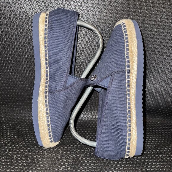 Michael KorsEspadrille Hastings Canvas Slip Navy Blue Shoes Women’s Size 7.5 - Picture 4 of 8